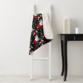 Franse bulledog-puppy in het Pet van Santa Sherpa Deken (In situ)