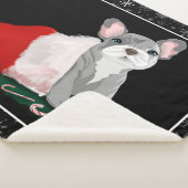 Franse bulledog-puppy op het Pet Sherpa Blanket va Deken (3/4)
