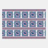 Franse bulledog Red White en Blue 4 juli Inpakpapier Vel (Voorkant 3)