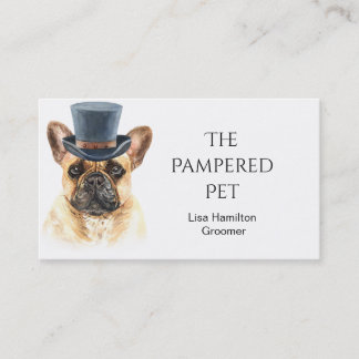 Franse Bullog Pet Groomer/Vet/Sitters Visitekaartje