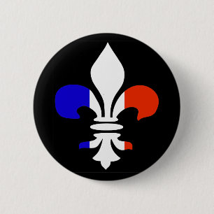 Franse Button Fleur de lis