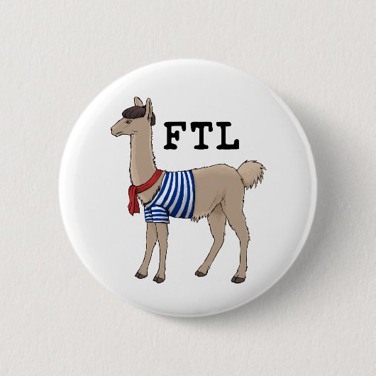 Franse Button Llama (Voorkant)
