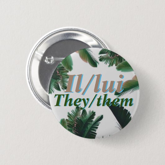 Franse Button Pronoun (Voorkant /achterkant)