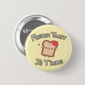 Franse Button Toast (Voorkant /achterkant)