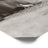 Franse café bar street scene poster (Hoek)