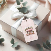 Franse Café Bruidsmeisjesuitnodiging Cadeaulabel