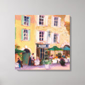 Franse Cafe Canvas Afdruk (Voorkant)