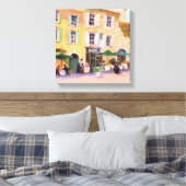 Franse Cafe Canvas Afdruk (Insitu (Slaapkamer))