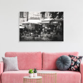 Franse Cafe Canvas Afdruk (Insitu (Woonkamer))