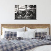 Franse Cafe Canvas Afdruk (Insitu (Slaapkamer))
