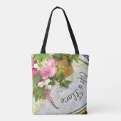 Franse Cafe Canvas tas (Achterkant)