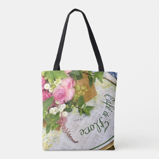 Franse Cafe Canvas tas (Achterkant)