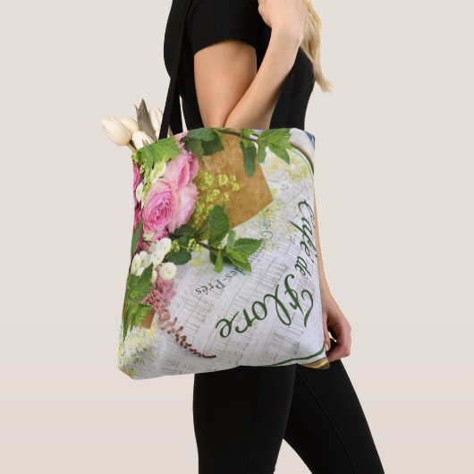 Franse Cafe Canvas tas (Dichtbij)