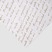 Franse Café Conversations Gold Words and Phrases T Tissuepapier (Detail)