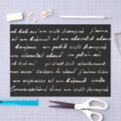 Franse Café Conversations White Words and Phrases Tissuepapier (Craft)