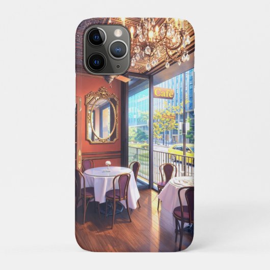 Franse Café iPhone/iPad Hoesje (Achterkant)