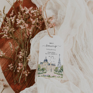 Franse Café Merci Beaucoup Parijse Aquarel Cadeaulabel