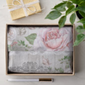 Franse Cafe Parisien Floral Wood Board - Ontkoppel Tissuepapier (Geschenk)