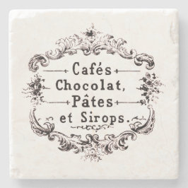 Franse Cafe Stenen Onderzetter