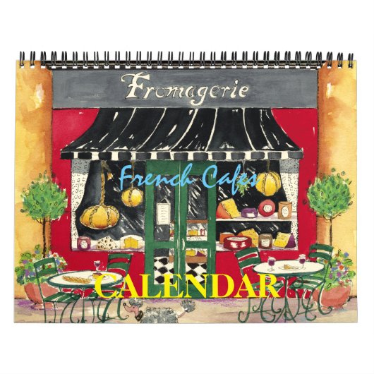 Franse Cafés, Kalender (Hoes)