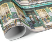 Franse cafés: Versailles gezellige scene. Cadeaupapier (Rol Hoek)