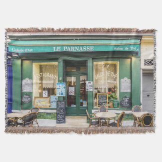 Franse cafés: Versailles gezellige scene. Deken