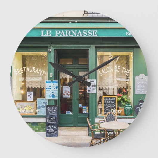 Franse cafés: Versailles gezellige scene. Grote Klok (Voorkant)