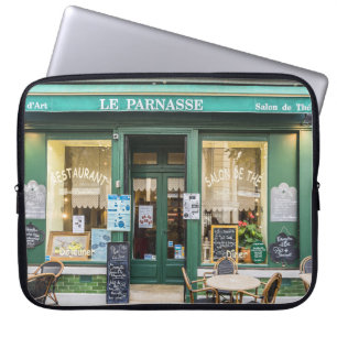 Franse cafés: Versailles gezellige scene. Laptop Sleeve
