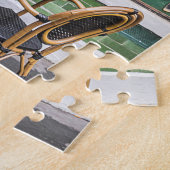 Franse cafés: Versailles gezellige scene. Legpuzzel (Zijkant)