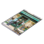 Franse cafés: Versailles gezellige scene. Notitieboek (Linkerzijde)