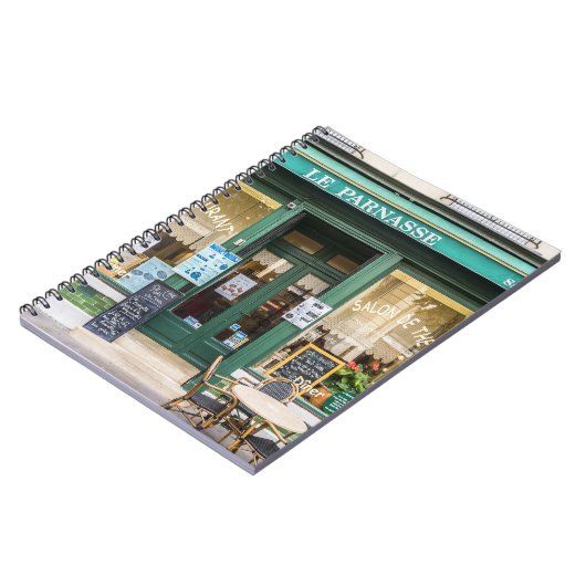 Franse cafés: Versailles gezellige scene. Notitieboek (Linkerzijde)