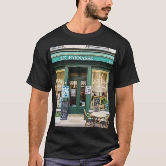 Franse cafés: Versailles gezellige scene. T-shirt (Voorkant)
