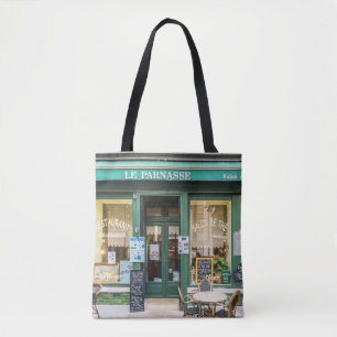 Franse cafés: Versailles gezellige scene. Tote Bag
