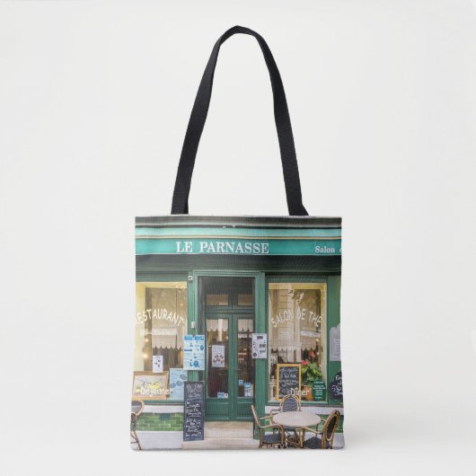 Franse cafés: Versailles gezellige scene. Tote Bag (Voorkant)