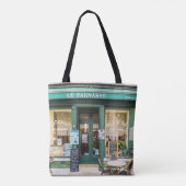 Franse cafés: Versailles gezellige scene. Tote Bag (Achterkant)