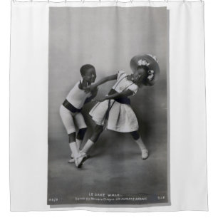 Franse Cake Walk dansen zwarte kinderen Douchegordijn