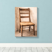Franse Canvas Landelijke Stoel Print (Insitu (Houten vloer))