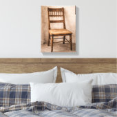 Franse Canvas Landelijke Stoel Print (Insitu (Slaapkamer))