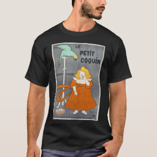 Franse Cappiello Dames Eten Oester Zeevruchten Pau T-shirt
