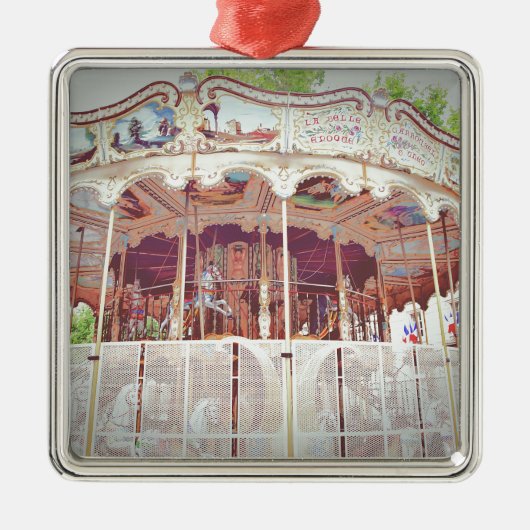 Franse carrousel metalen ornament (Voorkant)