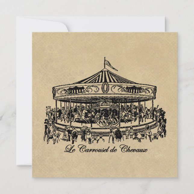 Franse carrouselpaarden Apparel en Gifts (Voorkant)