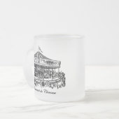 Franse carrouselpaarden Apparel en Gifts Matglas Koffiemok (Voorkant links)