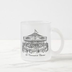 Franse carrouselpaarden Apparel en Gifts Matglas Koffiemok