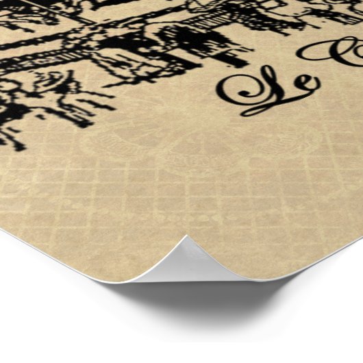 Franse carrouselpaarden Apparel en Gifts Poster (Hoek)