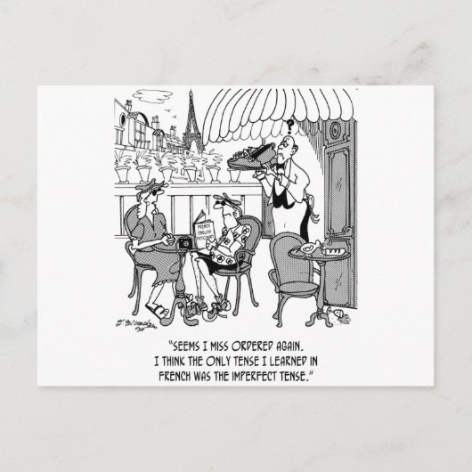 Franse Cartoon 4932 Briefkaart (Voorkant)