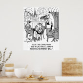 Franse Cartoon 4932 Poster (Keuken)