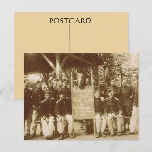  Franse Cavalerie, Eerste Wereldoorlog Briefkaart (Voorkant / Achterkant)