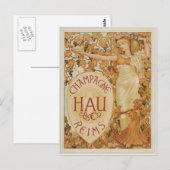 Franse Champagne Briefkaart (Voorkant / Achterkant)