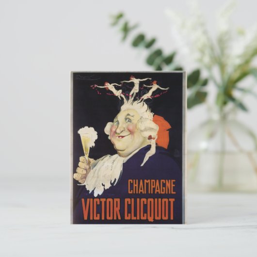  Franse Champagne Briefkaart (Staand voorkant)