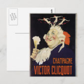 Franse Champagne Briefkaart (Voorkant / Achterkant)